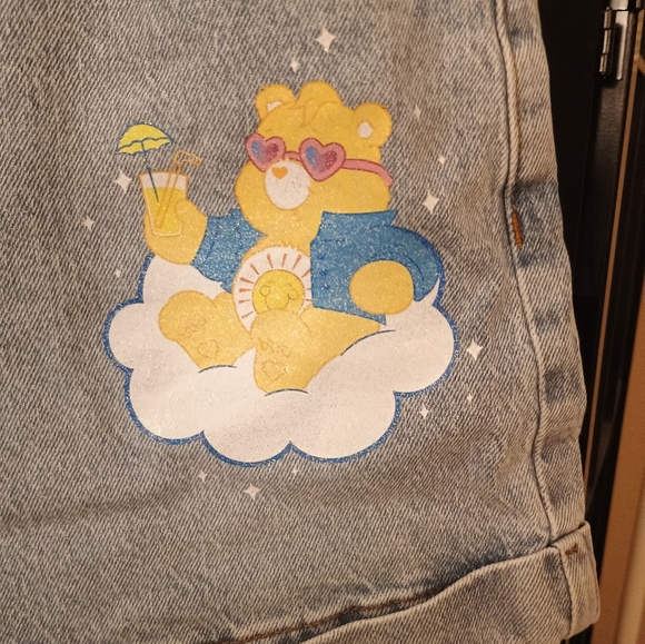 🆕 CARE BEAR Denim Shorts 9 - Picture 2 of 7